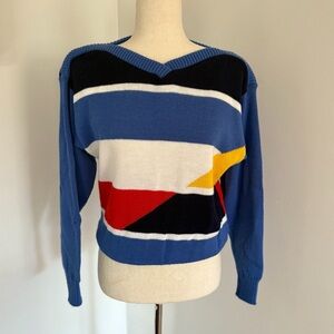 90's Colorblock Sweater